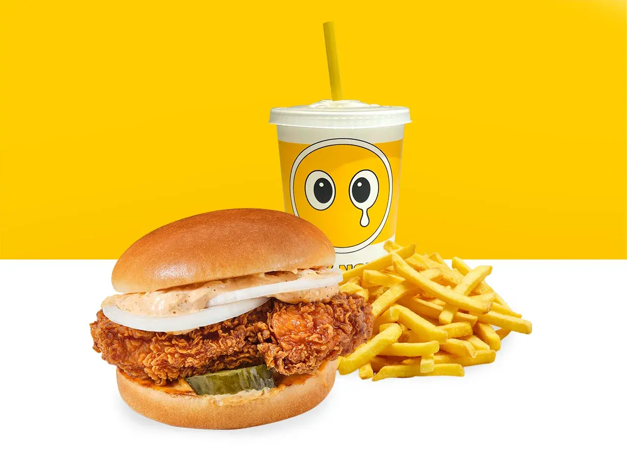치킨버거 세트
