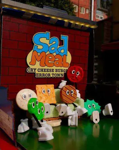 캐릭터 작가와 함께 만든 Sad Meal 피규어 전시